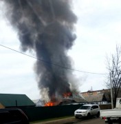 Пожар за торговым центром "Арсеньев" - спасли троих человек 0