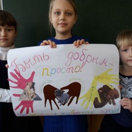 В день защиты бездомных животных юннаты Арсеньева провели акцию «Мы в ответе за тех, кого приручили» 0