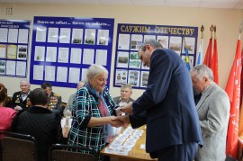 В арсеньевском городском Совете ветеранов состоялась церемония вручения юбилейных знаков 7