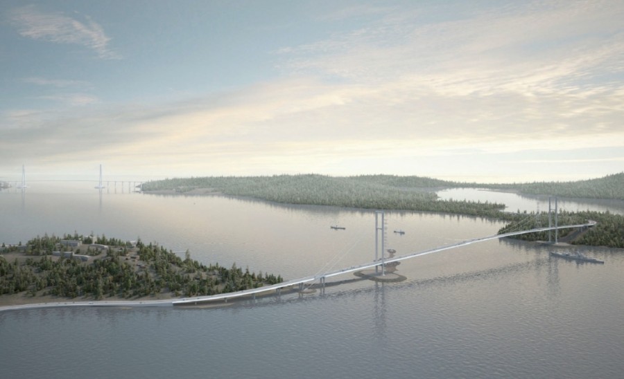 Владимир Путин поддержал предложение Олега Кожемяко о строительстве моста на остров Елена
