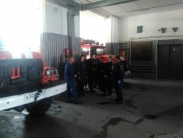 Ребята из специализированного класса «спасатель» побывали в гостях у пожарных 1