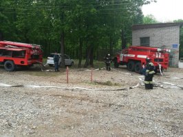 Пожарные города Арсеньева провели тактико-специальные учения в Центре туризма и отдыха «Салют» 2