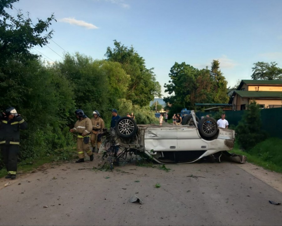 Авария в районе Горнолыжной базы