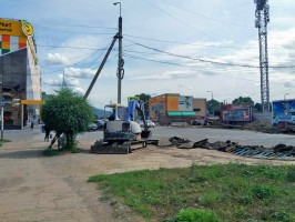 В Арсеньеве начался ремонт улицы Жуковского 1