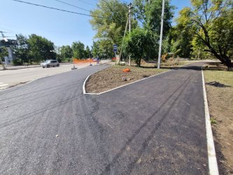 Благоустройство левого берега реки Дачной продолжается