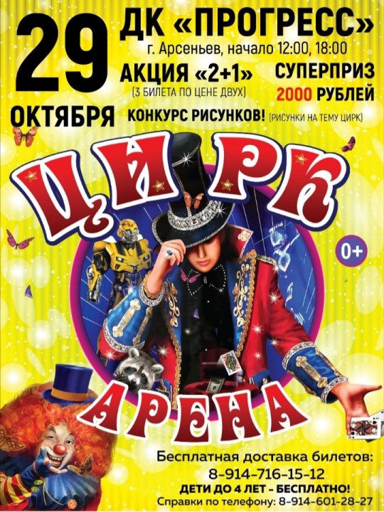Цирк "Арена" в Арсеньве