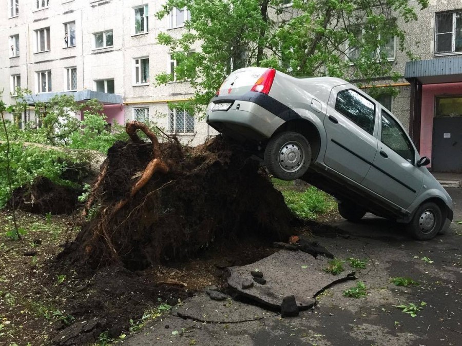 ​Ураган 2017 Москва. Россия