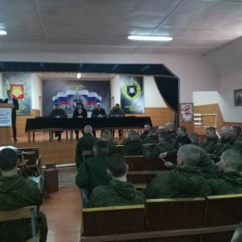 В войсковой части 42718 прошла информационная встреча в рамках Дня молодого избирателя 1