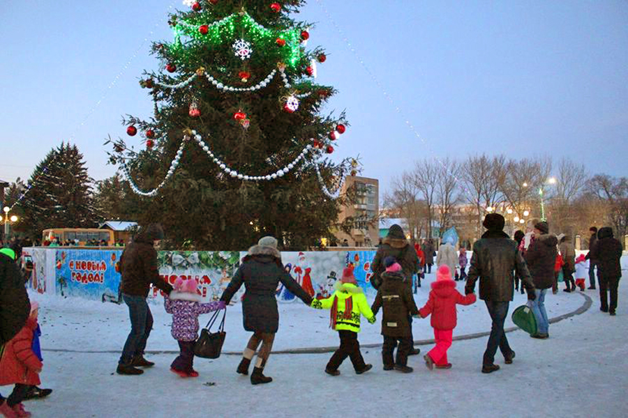 25 декабря в Арсеньеве торжественно открылась городская новогодняя елка