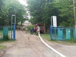 Пожарные города Арсеньева провели тактико-специальные учения в Центре туризма и отдыха «Салют» 0