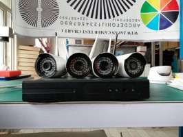 Видеонаблюдение . Беспроводной WI-FI комплект . 4 камеры Видеонаблюдение . Беспроводной WI-FI комплект . 4 камеры