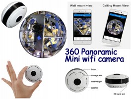 Мини IP камера Видеонаблюдения . Панорамная 360 градусов Новинка! Мини IP камера Видеонаблюдения . Панорамная 360 градусов Новинка!