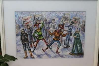 Юные художники рисуют зиму