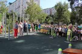 Состоялась презентация спортивной площадки во дворе дома №12а по улице Ленинской