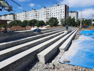 В Арсеньеве продолжается реконструкция площади ДК «Прогресс» 3