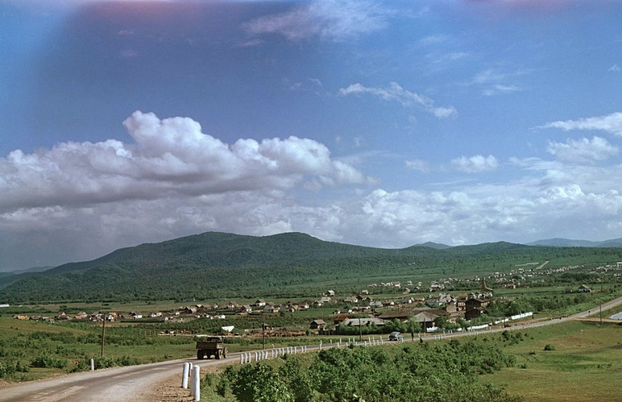 Въезд в город Арсеньев. 1954 год