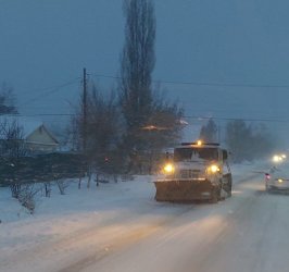 В Арсеньеве ночью, 22 января, начался сильный снег. Снежный циклон накрыл Приморье 1