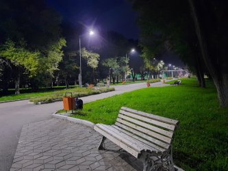 В арсеньевском парке «Восток» - новое освещение