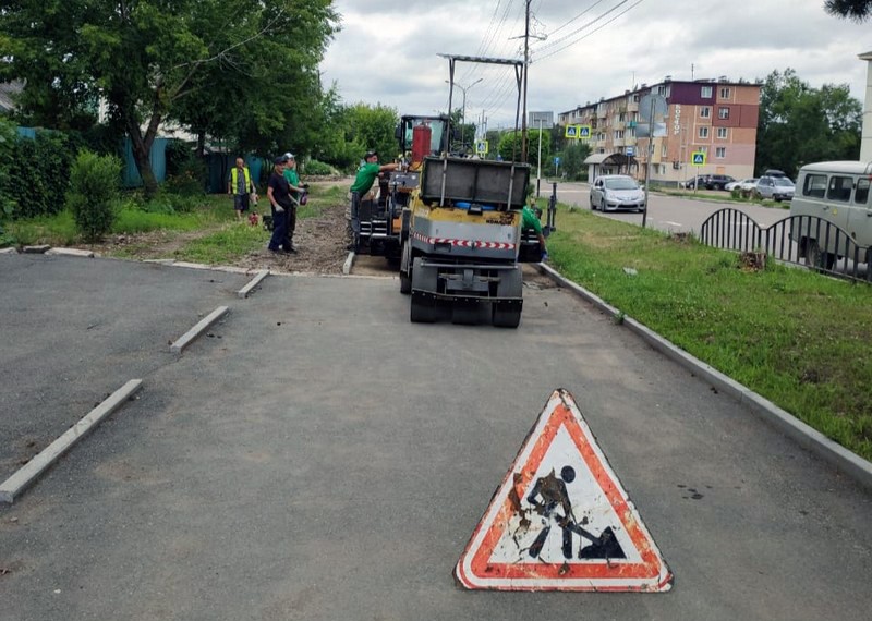 В Арсеньеве идет ремонт тротуаров