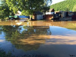 Из-за разлива реки Арсеньевка затопило дороги и подворья в Анучинском районе Приморья 2