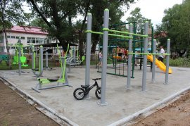 Новые спортивные площадки установлены в арсеньевских дворах по программе «1000 дворов Приморья» 0