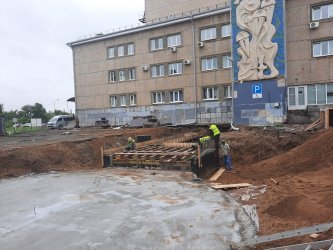 В Арсеньеве продолжается реконструкция площади ДК «Прогресс»