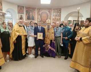 В день инаугурации Главы АГО, владыка Гурий совершил Благодарственный молебен 0