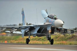 В Сирии разбился российский истребитель Су-30 СМ, пилоты погибли