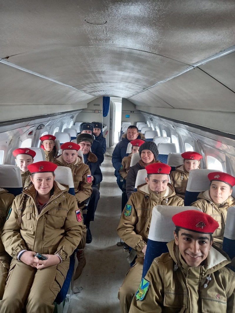 13 февраля 2021 в авиамузей с экскурсией приехали юнармейцы из Сибирцево