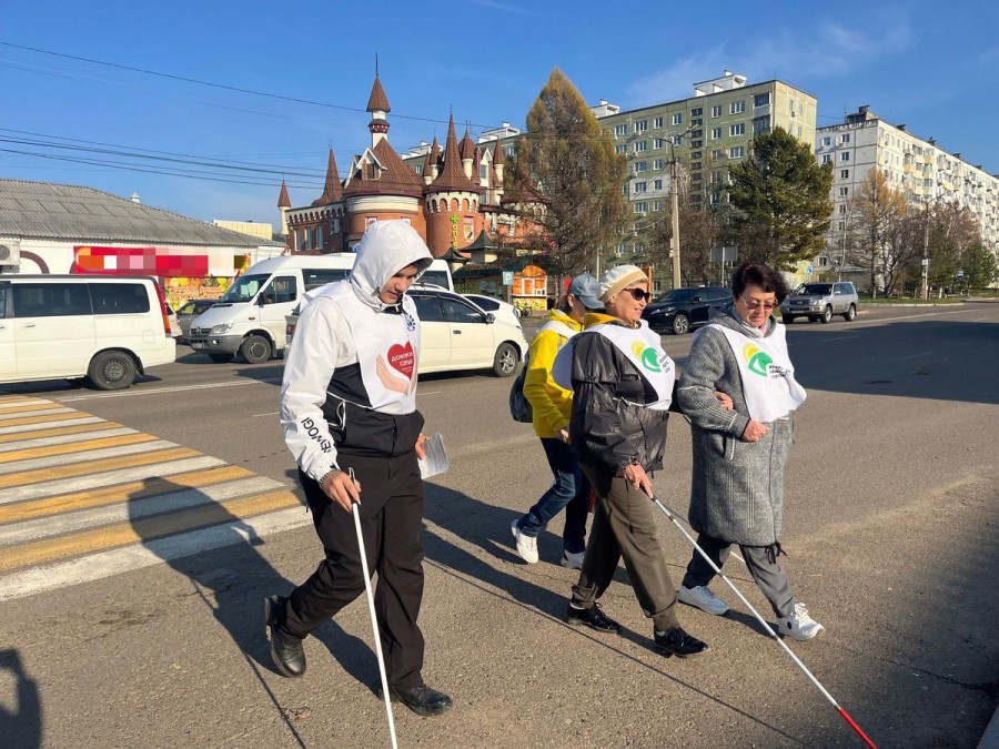 В Арсеньеве полицейские и общественники провели акцию «Белая трость»