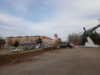 В Арсеньеве начаты работы по благоустройству площади ДК «Прогресс» 0