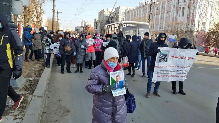 В Хабаровске 148-й день мирных митингов