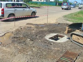 Этим летом в Арсеньевском городском округе продолжаются работы по ремонту ливневой канализации