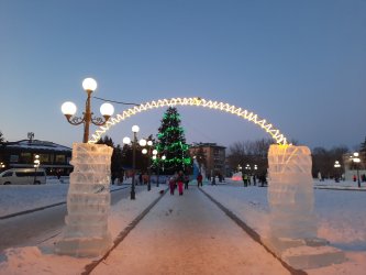 В Арсеньеве состоялось открытие главной новогодней елки 4