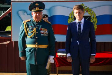 Губернатор Приморья поздравил Центральную базу резерва танков с 76-летием и Днем танкиста 1