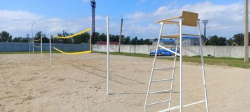 В Арсеньев завершены работы по устройству площадки для пляжного волейбола