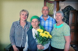 100-летний юбилей отметила жительница Арсеньева Мария Петровна Кудрявцева