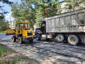 В Арсеньеве продолжается ремонт улицы Ломоносова 1