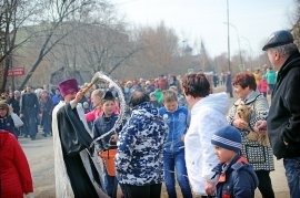 Крестный ход в Арсеньеве 1 апреля 2018