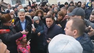 Участники митинга в Волоколамске освистали губернатора Подмосковья