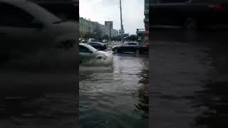 В Туле после ливня затопило Красноармейский проспект